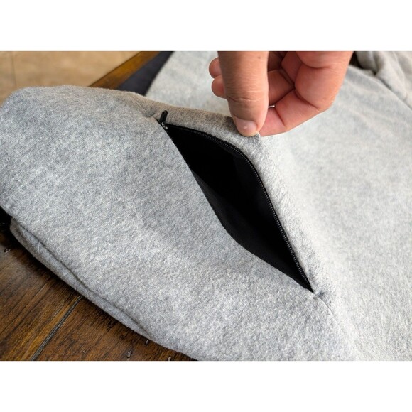 Nike Tech Fleece Pullover Crewneck Sweatshirt L Gray Cropped Streetwear Athletic - Picture 9 of 13